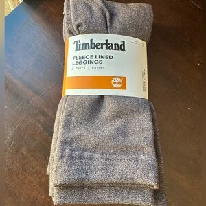 Timberland Gray and Black Fleece Lined Leggings - 2 Pack